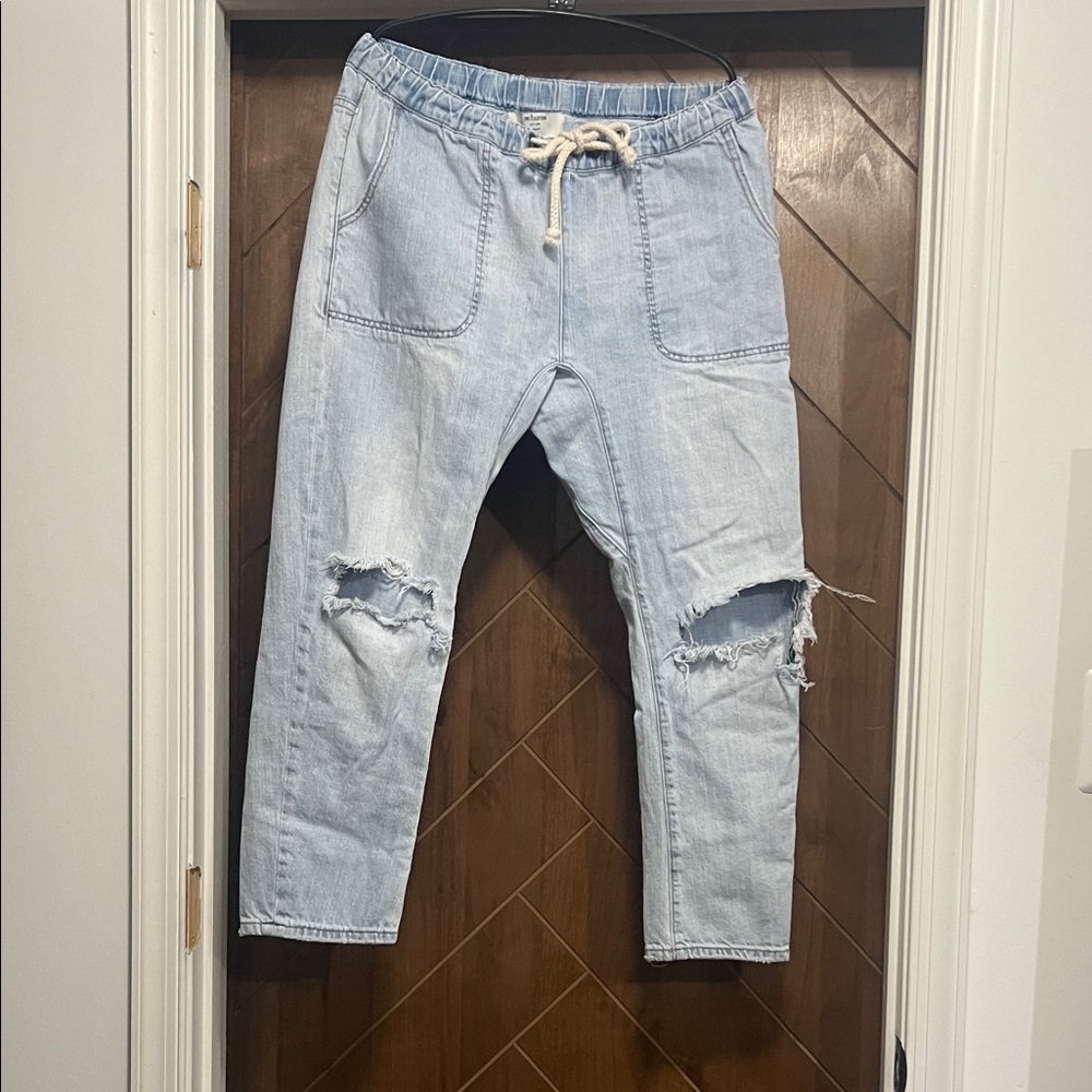 One Teaspoon Light Blue Relaxed Womens's Jeans
